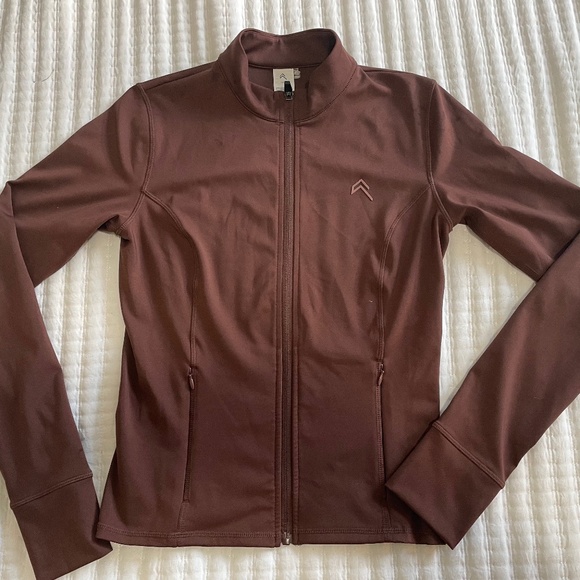 Oner Active Tops - Oner Active Women's Zip Jacket - Deep Mauve Brown